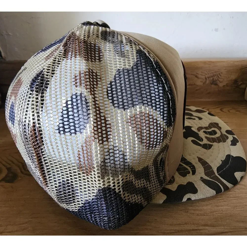 Scent Shield Trucker Hat Adjustable Snapback Camo Tan Brown Deer Hunter NOS